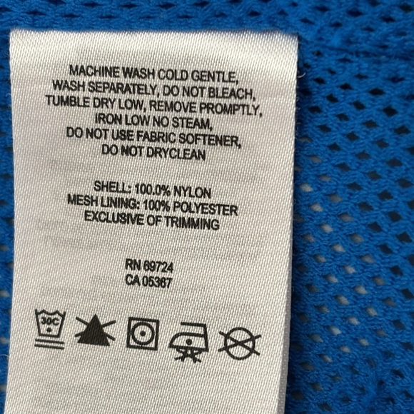 Columbia Black and Blue Geometric Windbreaker - Picture 6 of 11